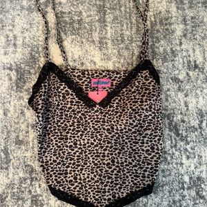 Edikted Cheeta Lace Top